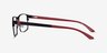 Special Black Red Carbon-fiberEyeglass Frames from EyeBuyDirect, Side View