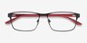 Special Black Red Carbon-fiberEyeglass Frames from EyeBuyDirect, Closed View