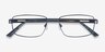 Bob Navy Carbon-fiberEyeglass Frames from EyeBuyDirect, Closed View