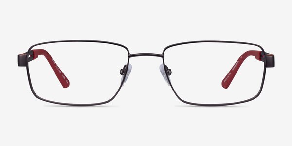 Bob Gunmetal Red Carbon-fiber Montures de lunettes de vue