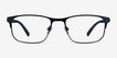 Clint Petrol Blue MetalEyeglass Frames from EyeBuyDirect, Front View
