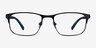 Clint Petrol Blue Carbon-fiberMontures de lunettes de vue d'EyeBuyDirect, Vue de Face