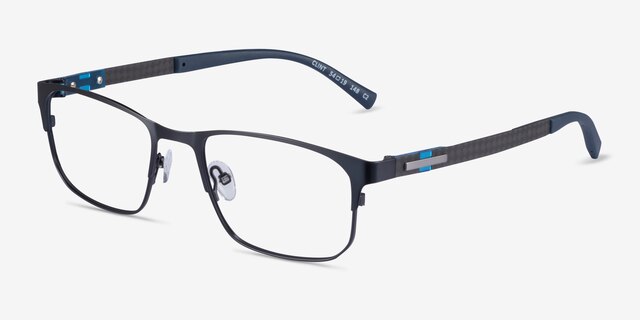 Clint Petrol Blue Carbon-fiberMontures de lunettes de vue d'EyeBuyDirect, Vue d'Angle