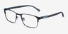 Clint Petrol Blue Carbon-fiberMontures de lunettes de vue d'EyeBuyDirect, Vue d'Angle