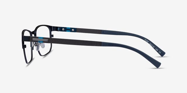 Clint Petrol Blue Carbon-fiberMontures de lunettes de vue d'EyeBuyDirect, Vue de Côté