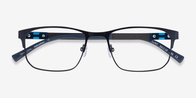 Clint Petrol Blue Carbon-fiberMontures de lunettes de vue d'EyeBuyDirect, Vue Rapprochée