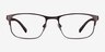 Clint Brown Carbon-fiberEyeglass Frames from EyeBuyDirect, Front View