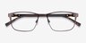 Clint Brown Carbon-fiberEyeglass Frames from EyeBuyDirect, Closed View