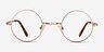 Abazam Or rose MétalMontures de lunettes de vue d'EyeBuyDirect, Vue de Face