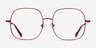 Movement Red MetalEyeglass Frames from EyeBuyDirect, Front View