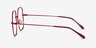 Movement Red MetalEyeglass Frames from EyeBuyDirect, Side View