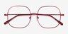 Movement Red MetalEyeglass Frames from EyeBuyDirect, Closed View