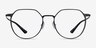 Alum Gunmetal Aluminium-alloyEyeglass Frames from EyeBuyDirect, Front View