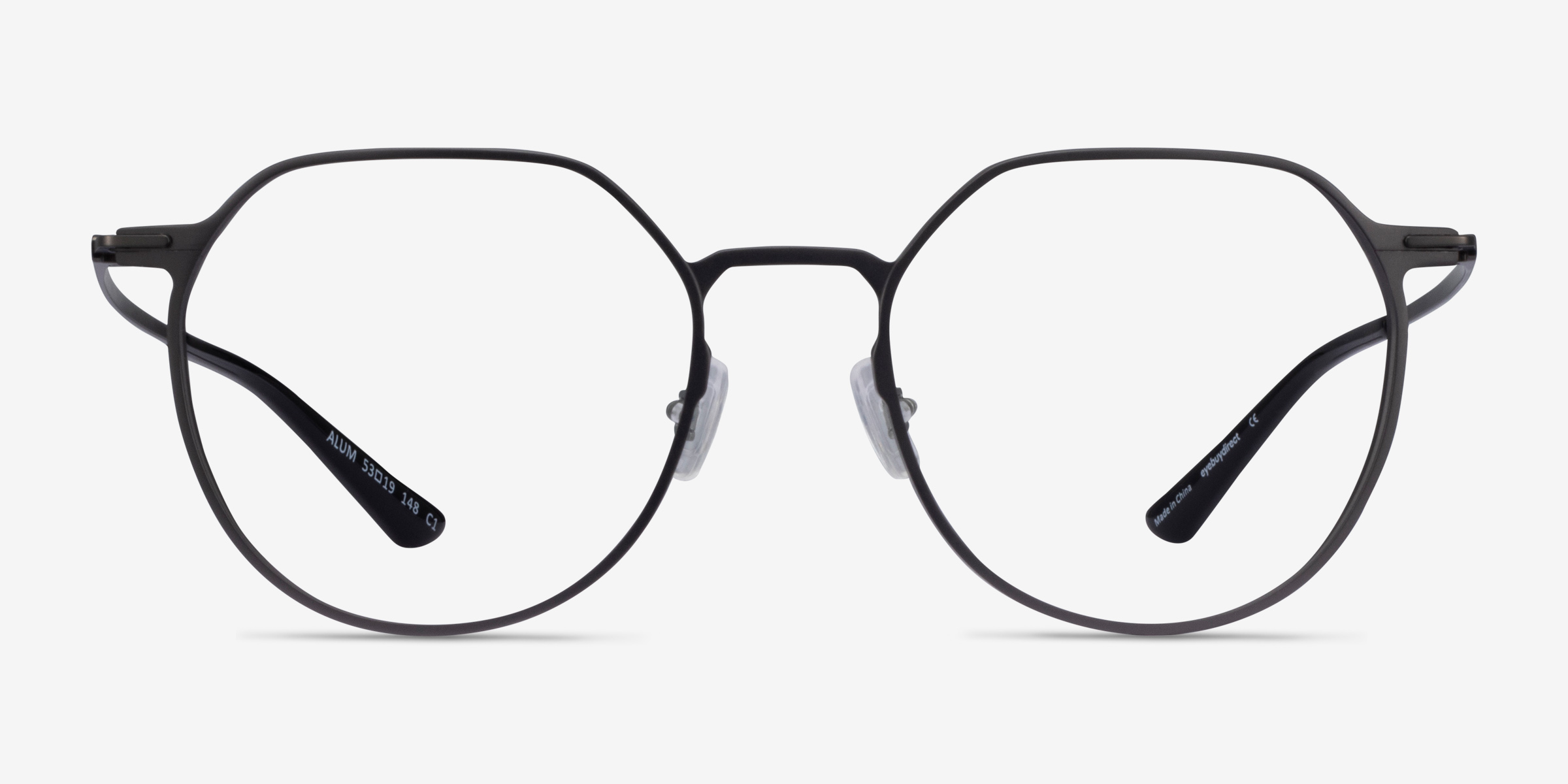 Alum Geometric Gunmetal Full Rim Eyeglasses | Eyebuydirect