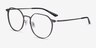 Alum Gunmetal Aluminium-alloyEyeglass Frames from EyeBuyDirect, Angle View