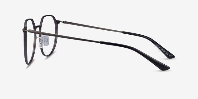 Alum Gunmetal Aluminium-alloyEyeglass Frames from EyeBuyDirect, Side View