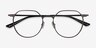 Alum Gunmetal Aluminium-alloyEyeglass Frames from EyeBuyDirect, Closed View