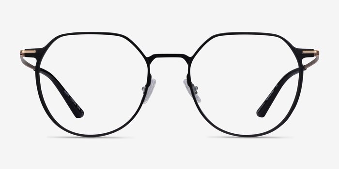 Alum Black & Gold Aluminium-alloy Eyeglass Frames from EyeBuyDirect