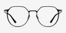 Alum Black & Gold Aluminium-alloyMontures de lunettes de vue d'EyeBuyDirect, Vue de Face