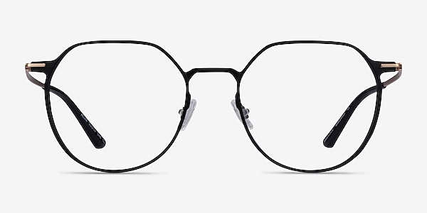 Alum Black & Gold Aluminium-alloy Montures de lunettes de vue