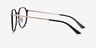 Alum Black & Gold Aluminium-alloyMontures de lunettes de vue d'EyeBuyDirect, Vue de Côté