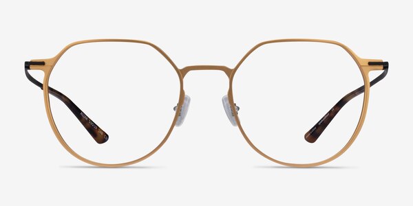 Alum Gold & Black Aluminium-alloy Eyeglass Frames
