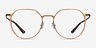 Alum Gold & Black Aluminium-alloyEyeglass Frames from EyeBuyDirect, Front View