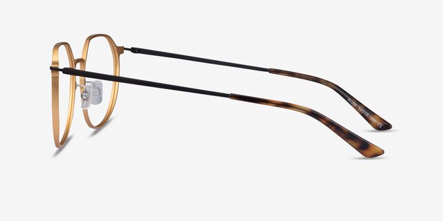 Alum Gold & Black Aluminium-alloyEyeglass Frames from EyeBuyDirect, Side View