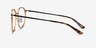 Alum Gold & Black Aluminium-alloyEyeglass Frames from EyeBuyDirect, Side View