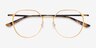 Alum Gold & Black Aluminium-alloyEyeglass Frames from EyeBuyDirect, Closed View