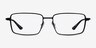Celsius Black Aluminium-alloyEyeglass Frames from EyeBuyDirect, Front View