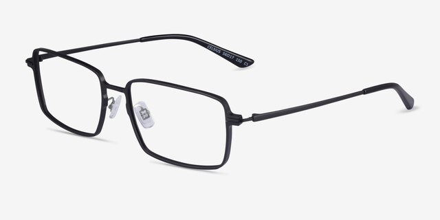 Celsius Black Aluminium-alloyEyeglass Frames from EyeBuyDirect, Angle View