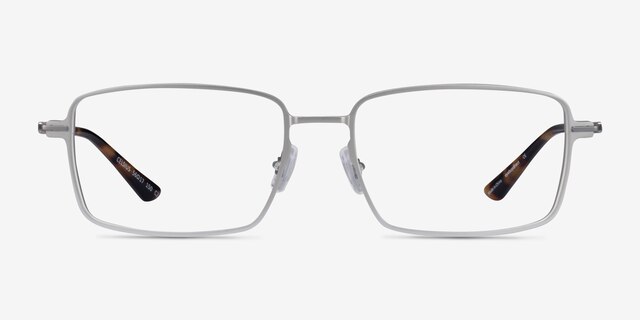 Celsius Light Silver Aluminium-alloyMontures de lunettes de vue d'EyeBuyDirect, Vue de Face