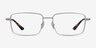 Celsius Light Silver Aluminium-alloyMontures de lunettes de vue d'EyeBuyDirect, Vue de Face