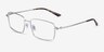 Celsius Light Silver Aluminium-alloyMontures de lunettes de vue d'EyeBuyDirect, Vue d'Angle
