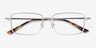 Celsius Light Silver Aluminium-alloyMontures de lunettes de vue d'EyeBuyDirect, Vue Rapprochée