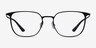 Density Black Aluminium-alloyEyeglass Frames from EyeBuyDirect, Front View