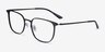 Density Black Aluminium-alloyEyeglass Frames from EyeBuyDirect, Angle View