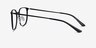 Density Black Aluminium-alloyEyeglass Frames from EyeBuyDirect, Side View