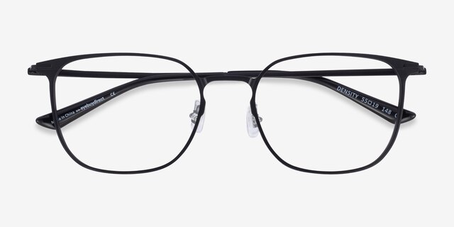 Density Black Aluminium-alloyEyeglass Frames from EyeBuyDirect, Closed View