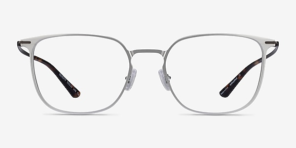 Density Light Silver & Gunmetal Aluminium-alloy Montures de lunettes de vue