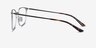 Density Light Silver & Gunmetal Aluminium-alloyEyeglass Frames from EyeBuyDirect, Side View