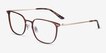 Density Brown & Gold Aluminium AlloyEyeglass Frames from EyeBuyDirect, Angle View