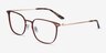 Density Brown & Gold Aluminium-alloyEyeglass Frames from EyeBuyDirect, Angle View