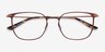 Density Brown & Gold Aluminium-alloyEyeglass Frames from EyeBuyDirect, Closed View