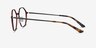 Alloy Brown & Gunmetal Aluminium-alloyMontures de lunettes de vue d'EyeBuyDirect, Vue de Côté