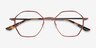 Alloy Brown & Gunmetal Aluminium-alloyMontures de lunettes de vue d'EyeBuyDirect, Vue Rapprochée