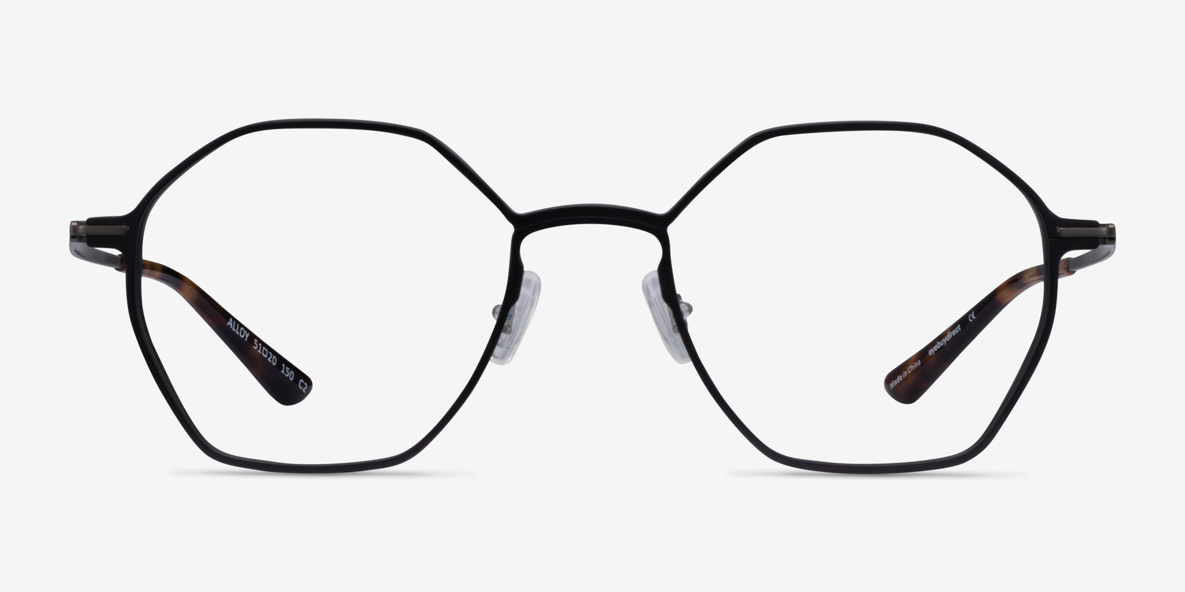 Alloy Geometric Black Full Rim Eyeglasses Eyebuydirect Canada 9356