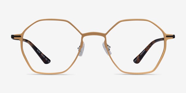 Alloy Gold & Black Aluminium-alloyMontures de lunettes de vue d'EyeBuyDirect, Vue de Face
