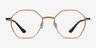 Alloy Gold & Black Aluminium-alloyMontures de lunettes de vue d'EyeBuyDirect, Vue de Face